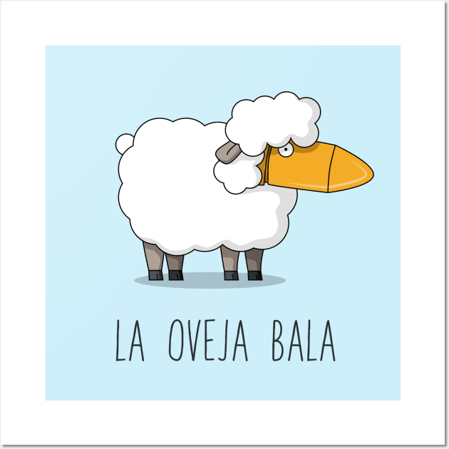 La oveja bala (the sheep bleats) Wall Art by asantosg